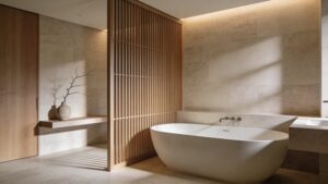 Modern Oasis Bathrooms With Freestanding Tubs as the Focal Point