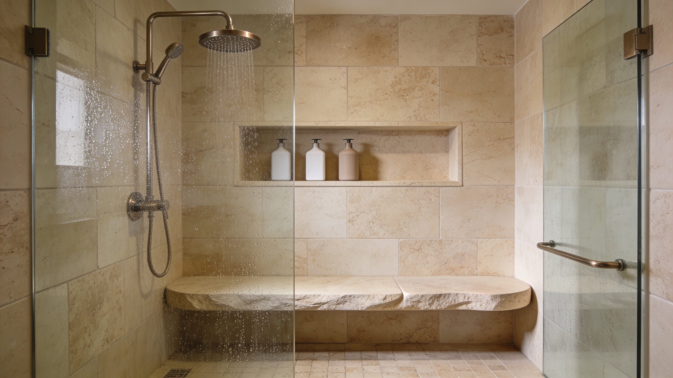 Warm Minimalist Bathrooms That Feel Like a Modern Oasis