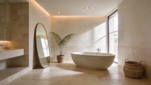 Neutral Modern Oasis Bathrooms That Feel Soft, Not Boring