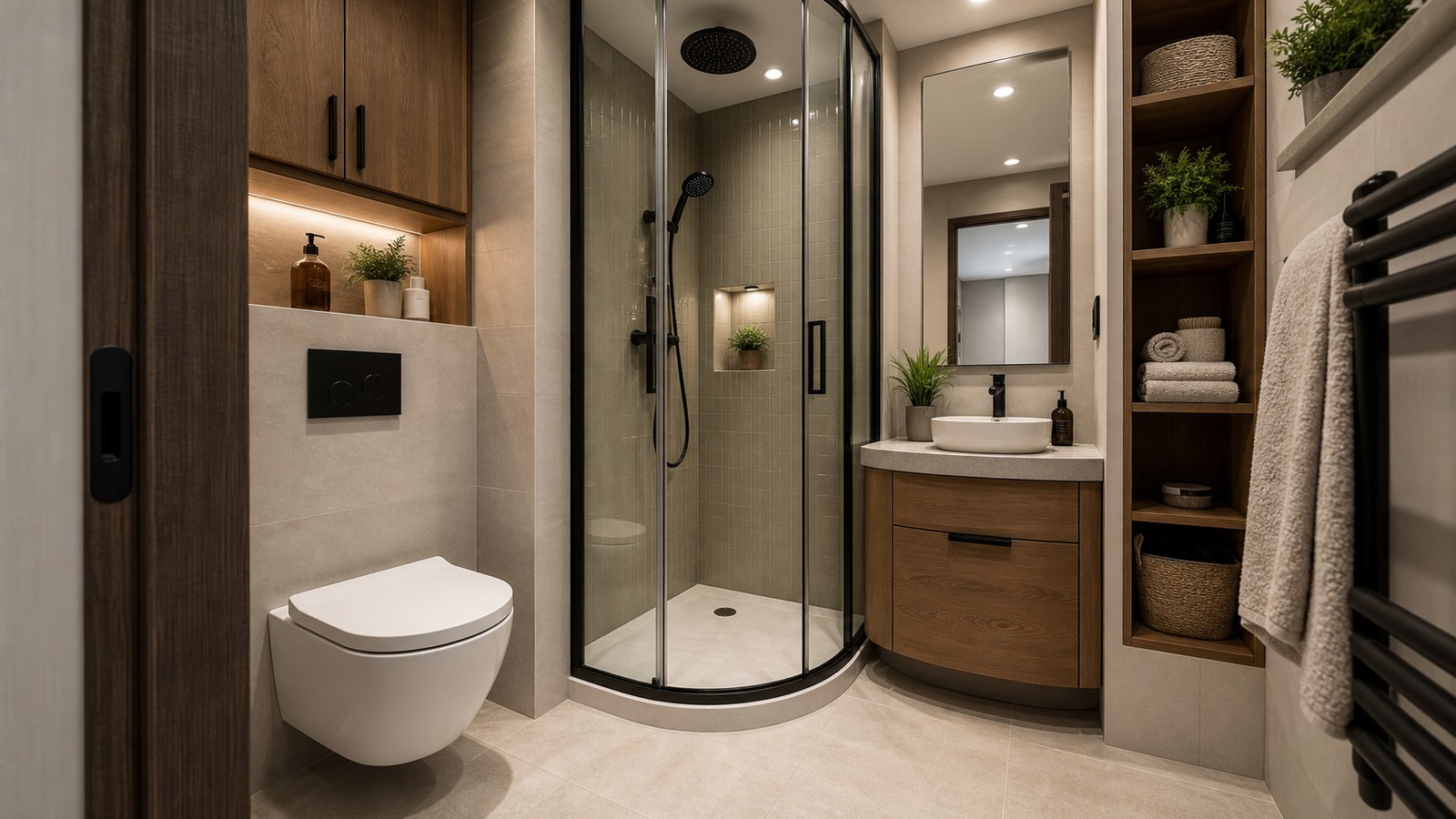 How Designers Transform Tiny Bathrooms Into Functional Masterpieces