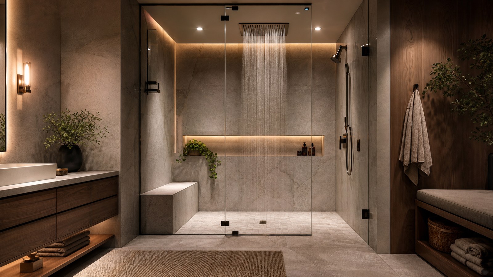 Modern Oasis Bathrooms Designed Around the Shower Experience