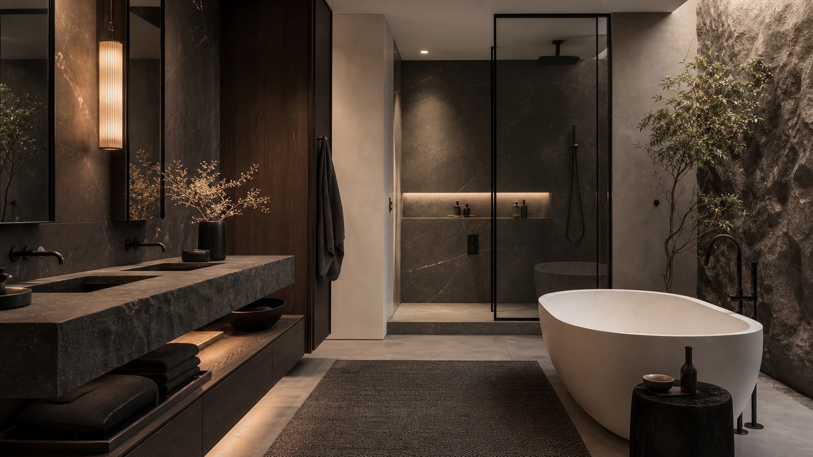 Monochrome Luxury Spa Bathrooms Done the Right Way